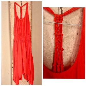 Fun braided back High low sundress